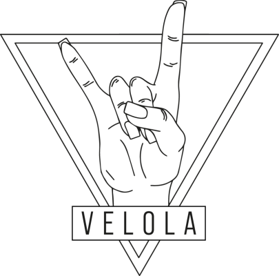 Hauptlogo, Quittungen (s/w), Klebeetiketten (s/w), Gutscheine Velola GmbH